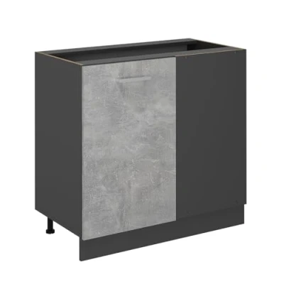 Afbeelding van Vicco Hoekkast R Line, Beton/Antraciet, 86 cm zonder werkblad