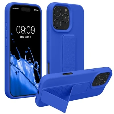 Afbeelding van kwmobile back cover voor smartphone geschikt Apple iPhone 16 Pro Max 1x beschermhoesje van kunststof In Baltisch blauw