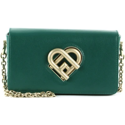 Afbeelding van FURLA Leren Schoudertas Avondtas My Joy Mini Crossbody Jasper Groen