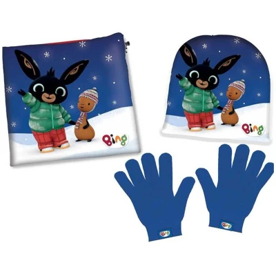 Afbeelding van Bing Bunny Set muts, sjaal en handschoenen Winter ONE SIZE 3 6 jr Polyester Fleece