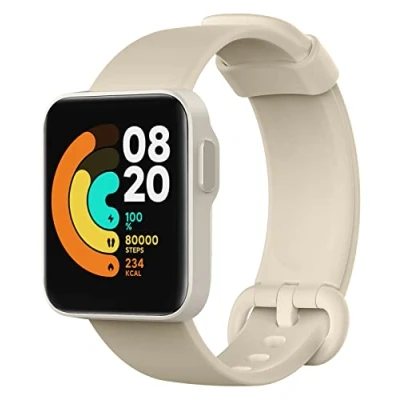 Afbeelding van MoKo Strap Compatible with Xiaomi Mi Watch Lite/Redmi Watch, Soft Silicone Replacement Sport Band Wristband Ivory