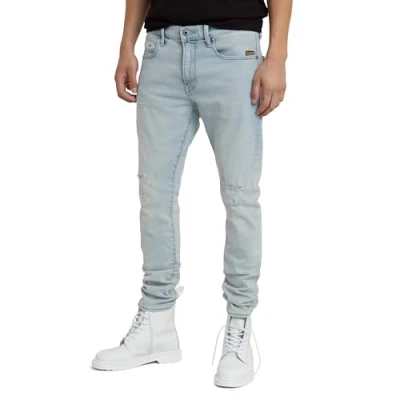 Afbeelding van G Star Raw heren Jeans Revend FWD Skinny Jeans, blauw (Sun Faded Bluejay Destroyed D20071 d634 g315), 31W / 32L