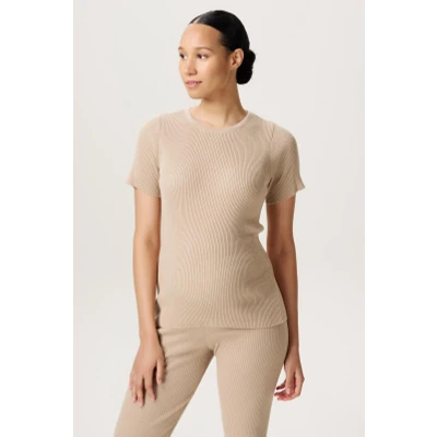 Afbeelding van Noppies Tshirt basic, Dames, Maat: Large, White pepper