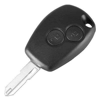 Afbeelding van OcioDual Vervangende behuizing met 2 toetsen, compatibel Dacia Duster Logan Lodgy Sandero, reservebehuizing voor autosleutel lege sleutel, stijve afdekking