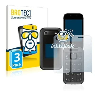 Afbeelding van BROTECT Screenprotector voor Nokia 2660 Flip (Voor+Achter) Folie Beschermfolie Beschermglas transparant (3 Stuks)
