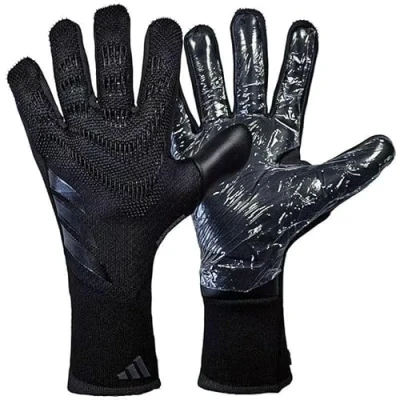 Afbeelding van Longjihui Voetbalkeepershandschoenen keepershandschoenen sterke grip antislip en ademend voor volwassenen kinderen (zwart, 7)