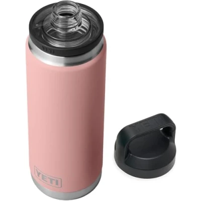 Afbeelding van YETI Rambler Bottle Chug, Vacuum Insulated Stainless Steel with Chug Cap, Sandstone Pink, 26 oz (760 ml)