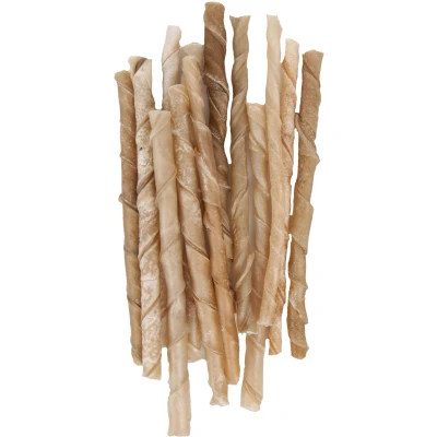 Afbeelding van &quot;Honden Kauwbot van Buffels: Natuurlijk en Langdurig Kauwplezier&quot; Natuur / 12cm ∅ 9 10 mm I 100 stuks