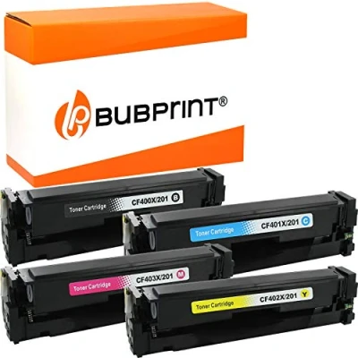 Afbeelding van Bubprint 201X 4 Tonercartridges Compatibel voor HP 201A Toner Color LaserJet Pro MFP M277dw M277n M274n M274dn M252dw M252n M277 M270 CF400X CF400A CF401X CF402X CF403X