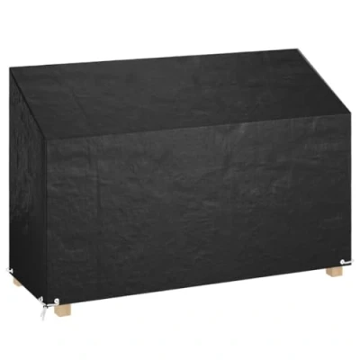 Afbeelding van vidaXL Tuinbankhoes met 8 oogjes 190x70x70/88 cm polyetheen
