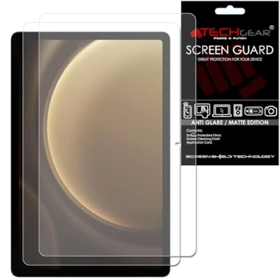 Afbeelding van TECHGEAR 2 stuks Galaxy Tab S9 FE 10,9 inch anti schittering schermbeschermers (SM X510 / SM X516), MATTE Screen Protector Guard Cover ontworpen voor Samsung 2023