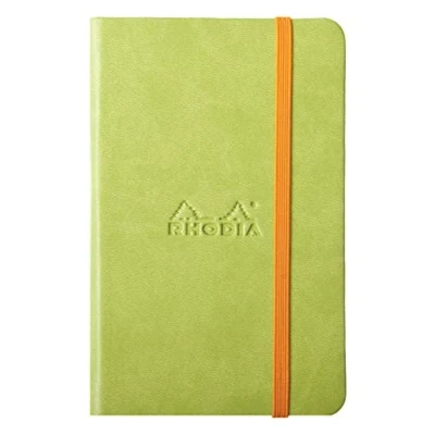Afbeelding van Rhodia 118722C Book Rhodiarama, notitieboek met elastiek, 96 vellen blanco A6 anijsgroen