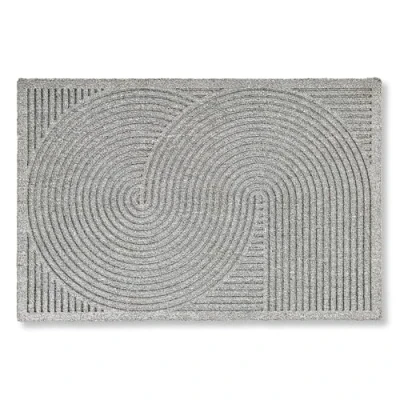 Afbeelding van Antislip deurmat voor buiten weerbestendige stofmat buitendeurmat entree &amp; balkon slijtvaste 60x90 cm grijs