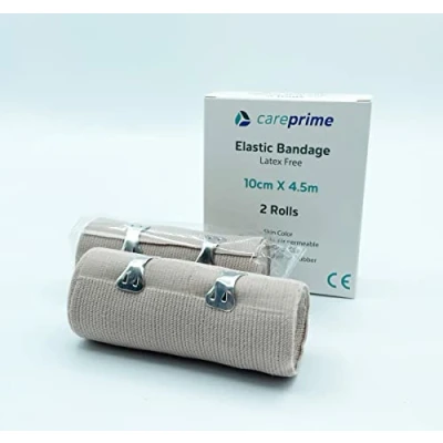 Afbeelding van elastische bandage sportbandage permanent compressieband sportverband 2 stuks (10 cm x 4,5 m)