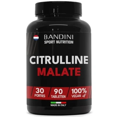 Afbeelding van Bandini® citrulline MALATE 90 tabletten Extra hoge dosering met 1000 mg per tablet 3000 portie L malaat van fermentatie Geen ongewenste toevoegingen