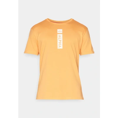 Afbeelding van Alpha Industries Tshirt print, Heren, Maat: Small, Tangerine