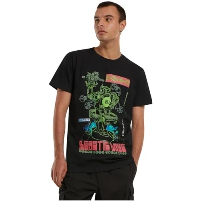 Afbeelding van Mister Tee Beastie BOYS Robot Tshirt print, Heren, Maat: Large, Black