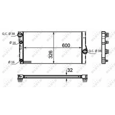Afbeelding van Radiateur NRF 58466