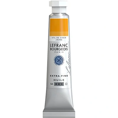 Afbeelding van Lefranc Bourgeois 404924 Extra fijne olieverf met hoogwaardige kunstenaarspigmenten, lichtecht, verouderingsbestendig 20ml Tube, Stil De Grain Yellow
