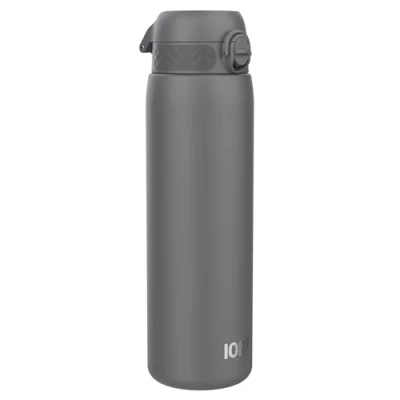 Afbeelding van Ion8 Lekbestendig 1 liter waterfles, vacuüm geïsoleerd, grijs, 920 ml (30 oz)
