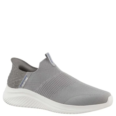 Afbeelding van Skechers Ultra Flex 3.0 Smooth Step Sneaker voor heren, Grijze gebreide rand, 39.5 EU