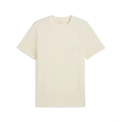Afbeelding van Puma Small LOGO TEE Tshirt basic, Heren, Maat: 4XL, Offwhite