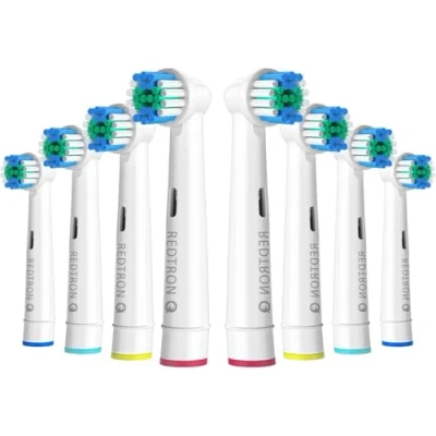 Afbeelding van REDTRON Vervanging borstelhoofden voor Oral B (8 tellen), Elektrische Tandenborstel Heads Precision Clean, hoofden compatibel met Pro1000 Pro3000 Pro5000 Pro7000