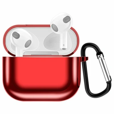 Afbeelding van AirPods 3 hoesje TPU Electroplating series Rood Optimale bescherming voor jouw