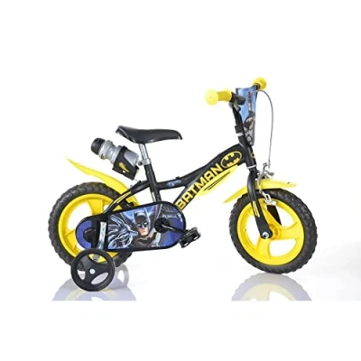Afbeelding van Dino Kinderfiets Batman 12 inch met zijwieltjes, drinkfles en klep