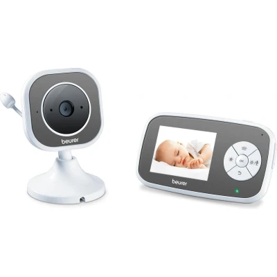 Afbeelding van Beurer BY 110 Video Babyfoon Ouderunit/XL beeldscherm &amp; camera Digitale wireless verbinding Bereik tot 300 meter Nachtzicht zoom Intercom Liedjes Diverse alarmen Timer Eco+ 3 Jaar garantie