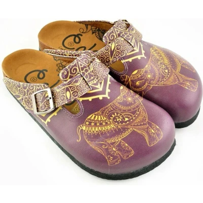 Afbeelding van GOBY Elephants India Clogs Slippers Hoge kwaliteit Handmade Maat 42
