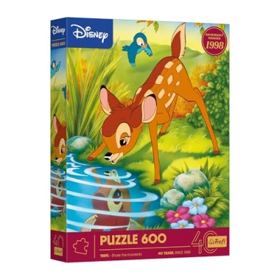Afbeelding van Trefl 40e verjaardag van Trefl: Disney, Bambi puzzel met 600 stukjes Doe het zelf Helden uit Klassieke Disney sprookjes, voor volwassenen en Kinderen vanaf 14 jaar