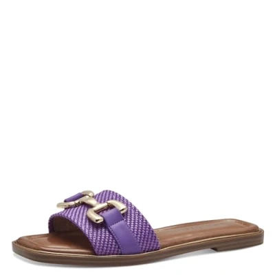 Afbeelding van Tamaris Muiltjes, Dames, Maat: 38, Light purple Textiel/ synthetisch