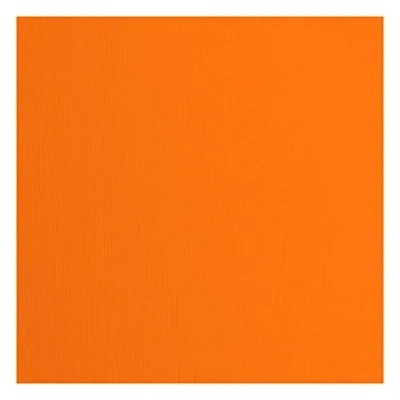 Afbeelding van Vaessen Creative Florence Cardstock papier, oranje, 216 gram/m², vierkant, 30,5 x cm, 20 stuks, textuur, voor scrapbooking, kaarten maken, ponsen en ander papierknutselwerk