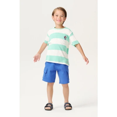 Afbeelding van T shirt Lutcher Stripe pattern Medium Grey 92