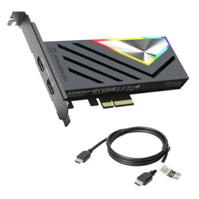 Afbeelding van AVerMedia GC575 Live Gamer 4K 2.1 HDMI capture kaart voor streaming en opname met 4K60 registratie ultra lage latentie op PS5, PS4 Pro, Xbox Series X/S, One X, Switch games