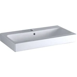 Afbeelding van Geberit iCon meubelwastafel wit KeraTect (75 x 48,5 cm) 1 kraangat,