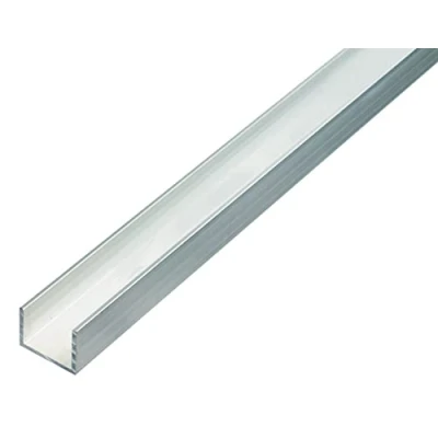 Afbeelding van Alberts 492519 U profiel aluminium, naturel 1000 x 15 10 mm
