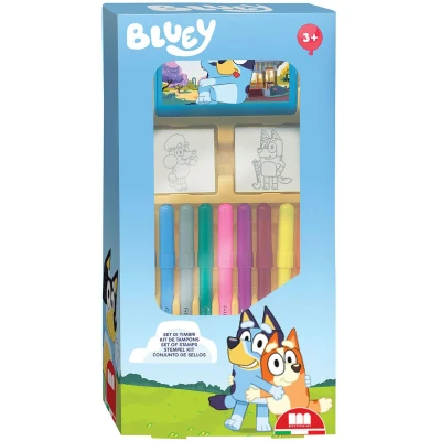 Afbeelding van Multiprint Bluey Stempelset met Viltstiften