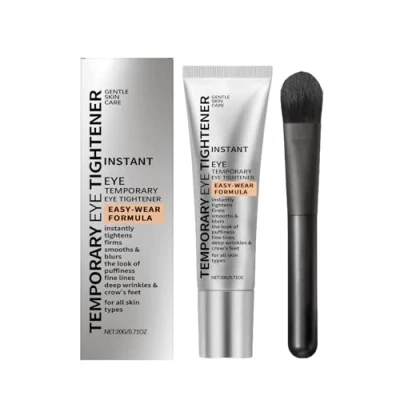 Afbeelding van QGuoJie Instant Eye Tightener Cream met kwast, 20 ml gezichtsverstevigings en gladmakende primer, vermindert fijne lijntjes, rimpels kringen onder de ogen, langdurige matte finish (1)