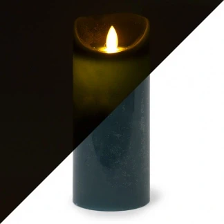 Afbeelding van LED kaars 18 cm PEHA (Bewegende vlam, Timer, Jeans blauw)