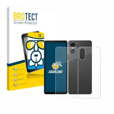 Afbeelding van BROTECT Screenprotector voor Sony Xperia 10 VI (Voor+Achter) Folie Beschermfolie Beschermglas transparant