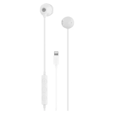 Afbeelding van Tnb ESCURVWH Lightning hoofdtelefoon, gebogen, wit