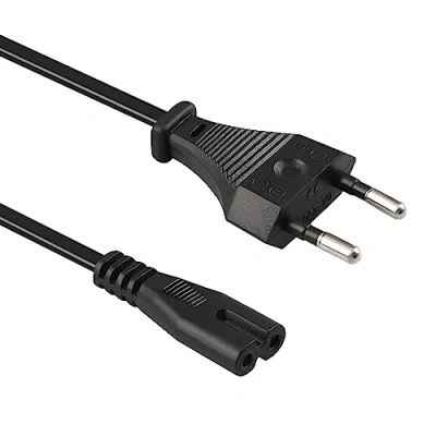 Afbeelding van Xahpower 1m Voedingskabel, Zwart Netsnoer voor LG, PS5, PS4, PS3, PS2, Xbox One S, Series X/S, TV, Printer