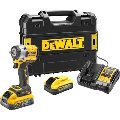 Afbeelding van DeWalt DCF921H2T QW 18V XR Brushless Accu Slagsmoersleutel met Frictiering 1/2&quot; 2x 5.0Ah Powerstack in TSTAK