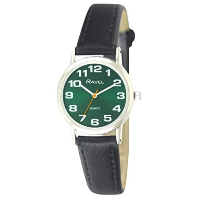 Afbeelding van Ravel Uniseks makkelijk te lezen horloge met grote nummers, Womens 27mm case