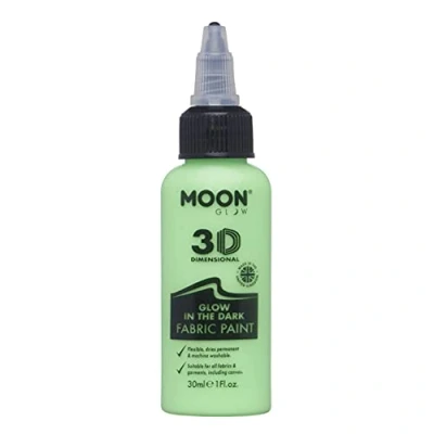 Afbeelding van Moon Glow in the Dark Fabric Paint, Green