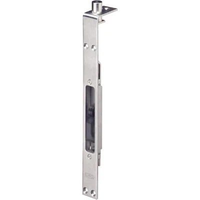 Afbeelding van Lips 5160 Kantschuif voor houten deuren voorplaat RVS afgerond sluitplaat SPT R DR 1+2+3+4 25 x 235 mm 7972009