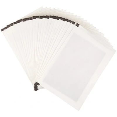 Afbeelding van Amazon Basics Smeermiddelbladen voor papiervernietigers, microsnijder, verpakking van 24, wit