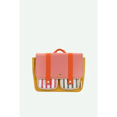 Afbeelding van Sticky Lemon Schoolbag/Boekentas Wonders Coral Pink + Submarine Yellow